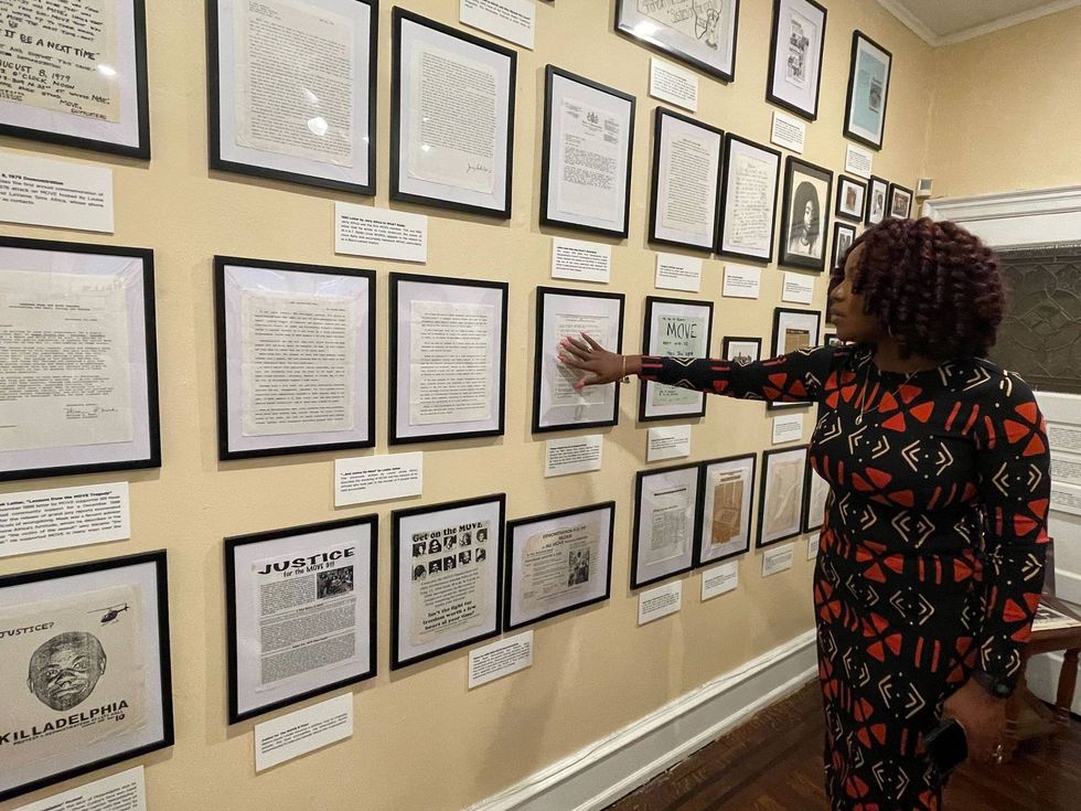 Krystal Strong helped create the exhibit called "MOVE: The Old Days."