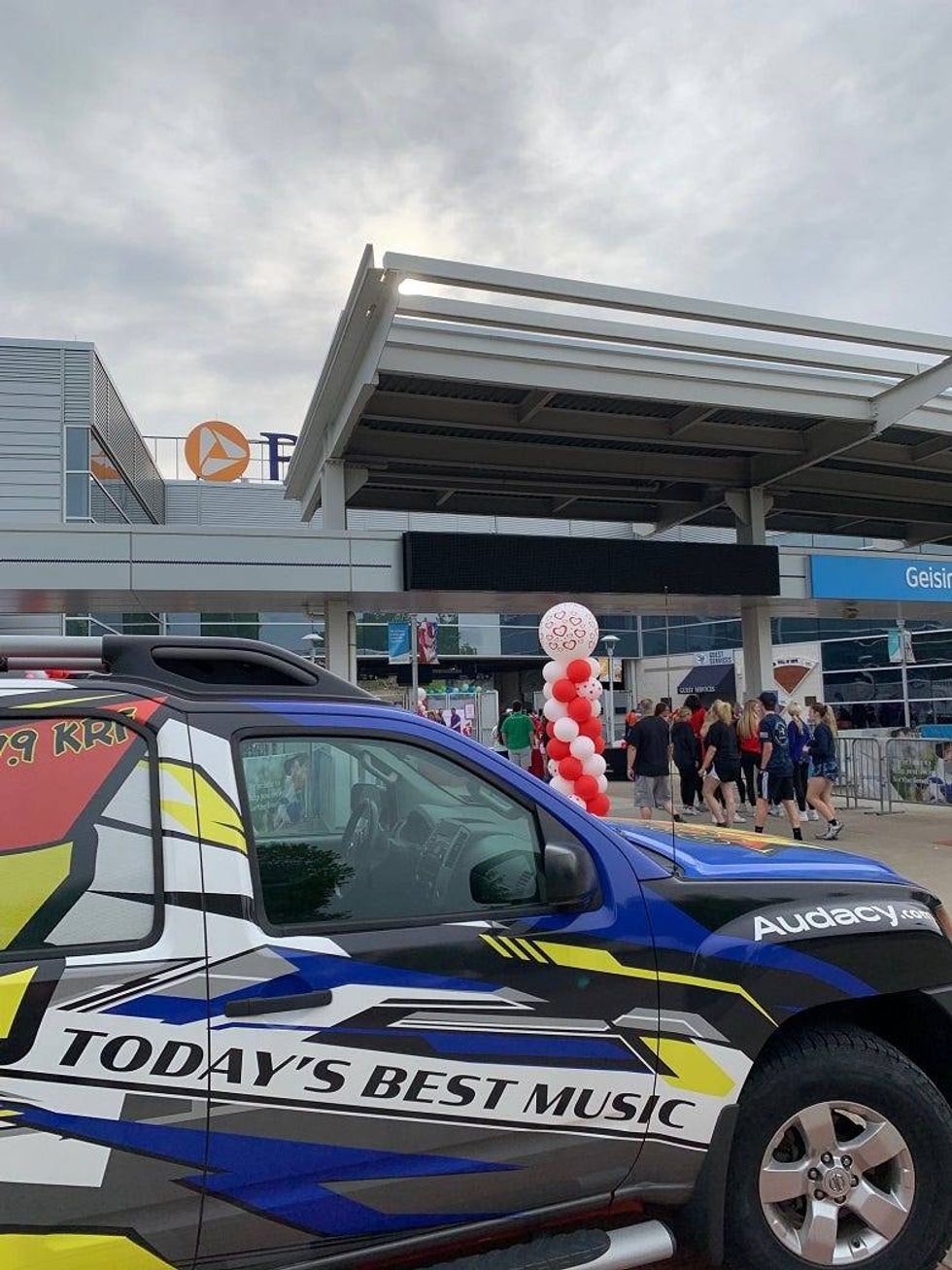 KRZ vehicle outside PNC Field