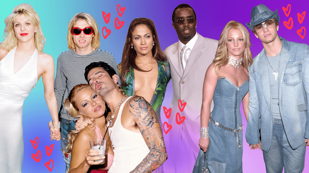 Kurt Cobain and Courtney Love, Tommy Lee and Pamela Anderson , Jennifer Lopez and Sean Combs, Justin Timberlake and Britney Spears
