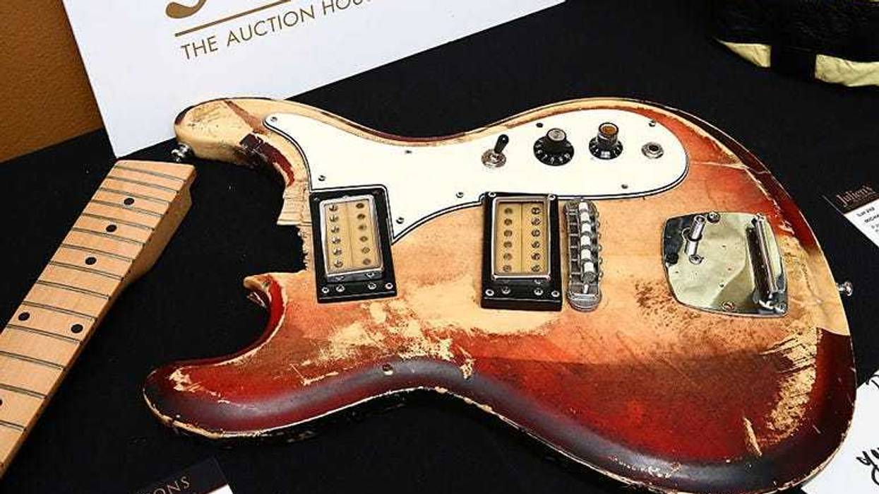 Kurt Cobain's Univox electric guitar