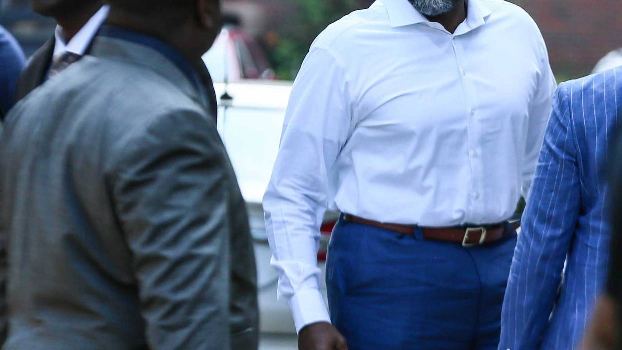 Kwame Kilpatrick, the formerly incarcerated Detroit mayor, is shown June 13,, 2021, headed into the Historic Little Rock Baptist Church in Detroit. Kwame Kilpatrick preaches