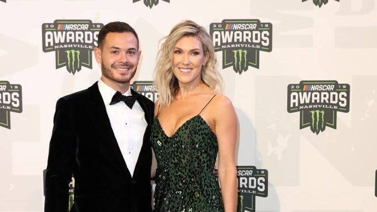 Kyle Larson and Katelyn Larson