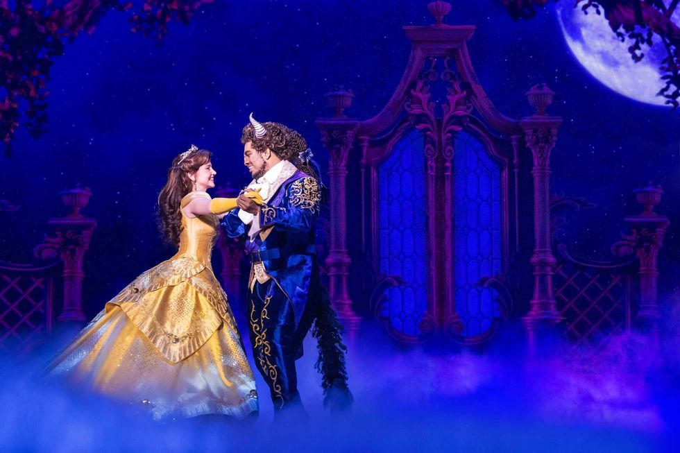 Kyra Belle Johnson and Fergie L. Phillippe who play those title characters in "Beauty and the Beast" at Minneapolis