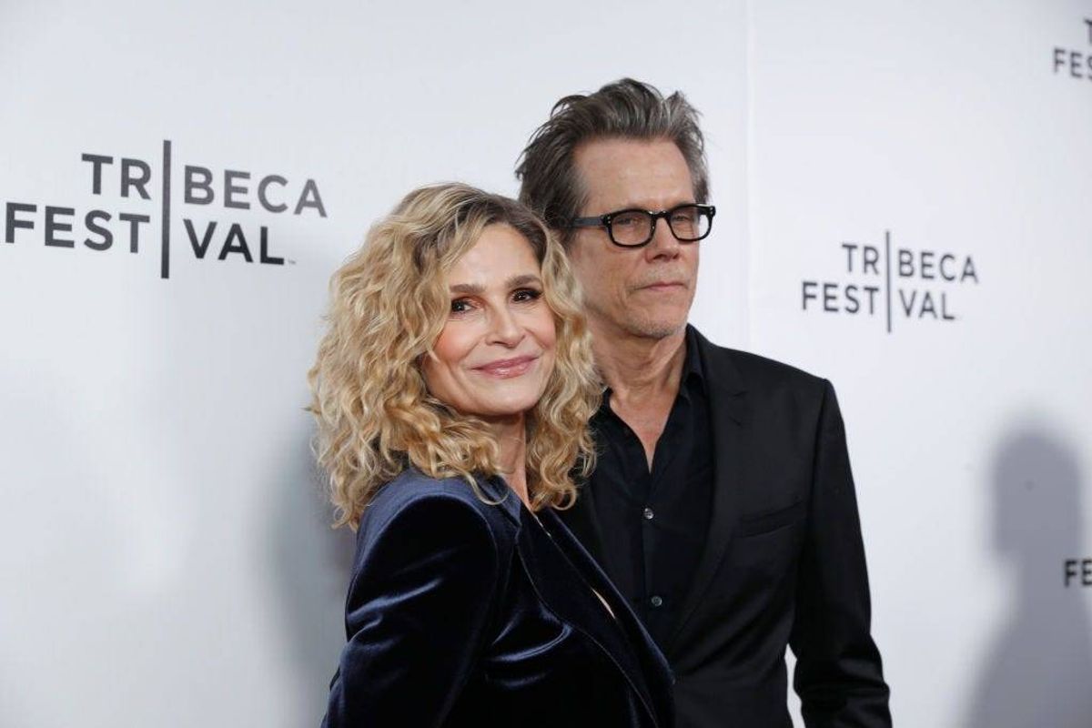 Kyra Sedgwick and Kevin Bacon attend "Space Oddity" premiere during the 2022 Tribeca Festival at Village East Cinema on June 12, 2022 in New York City.