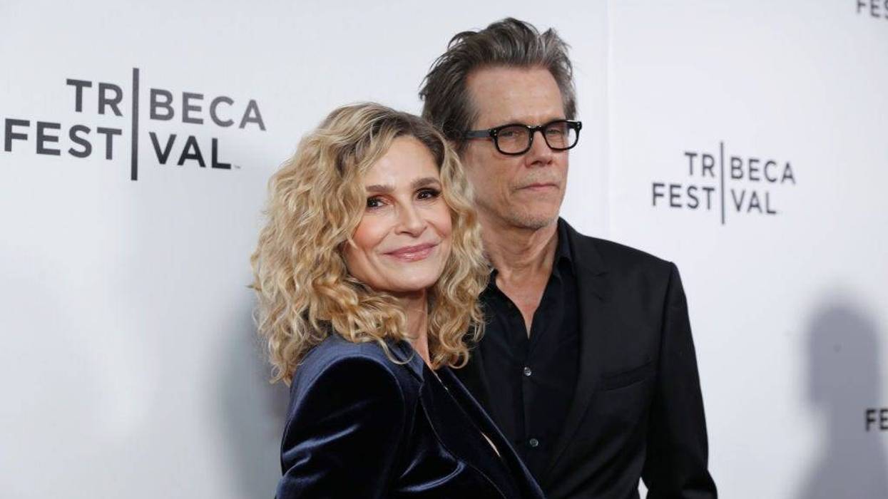 Kyra Sedgwick and Kevin Bacon attend "Space Oddity" premiere during the 2022 Tribeca Festival at Village East Cinema on June 12, 2022 in New York City.