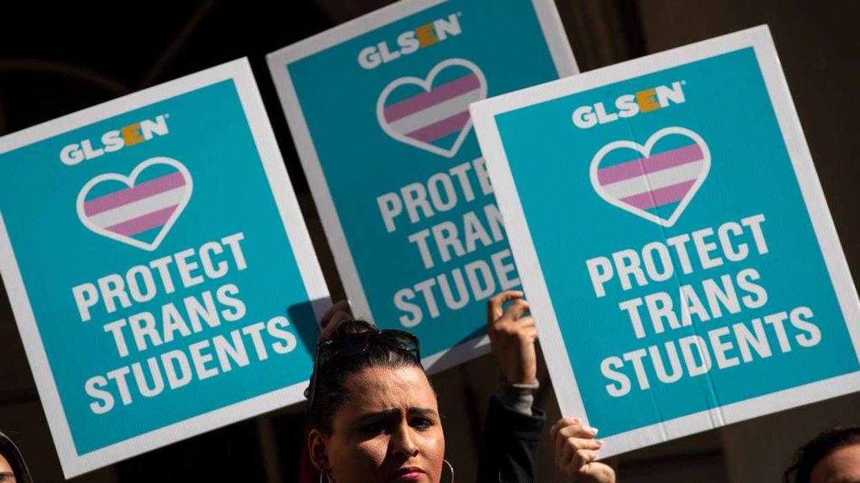 L.G.B.T. activists and their supporters rally in support of transgender people on the steps of New York City Hall, October 24, 2018 in New York City.