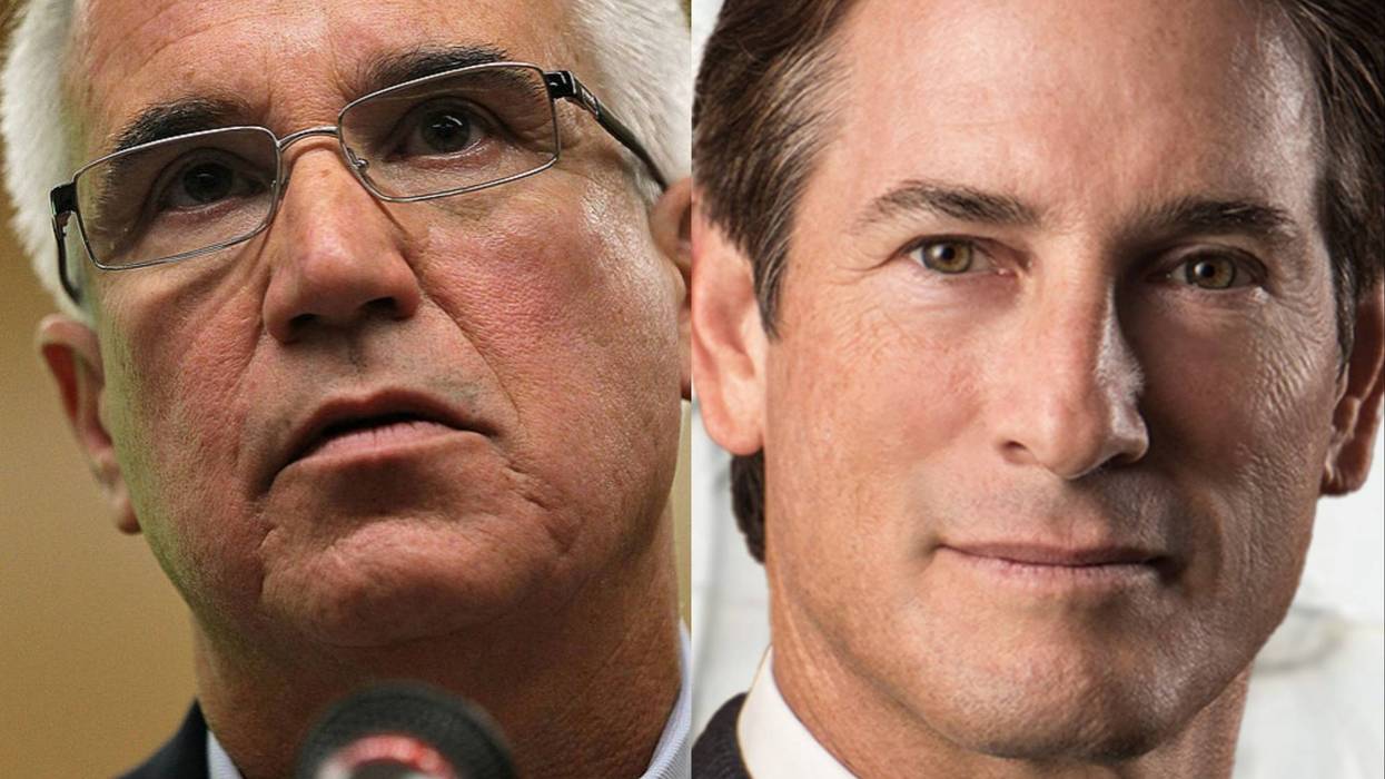 L: George Gascón and R: Nathan Hochman