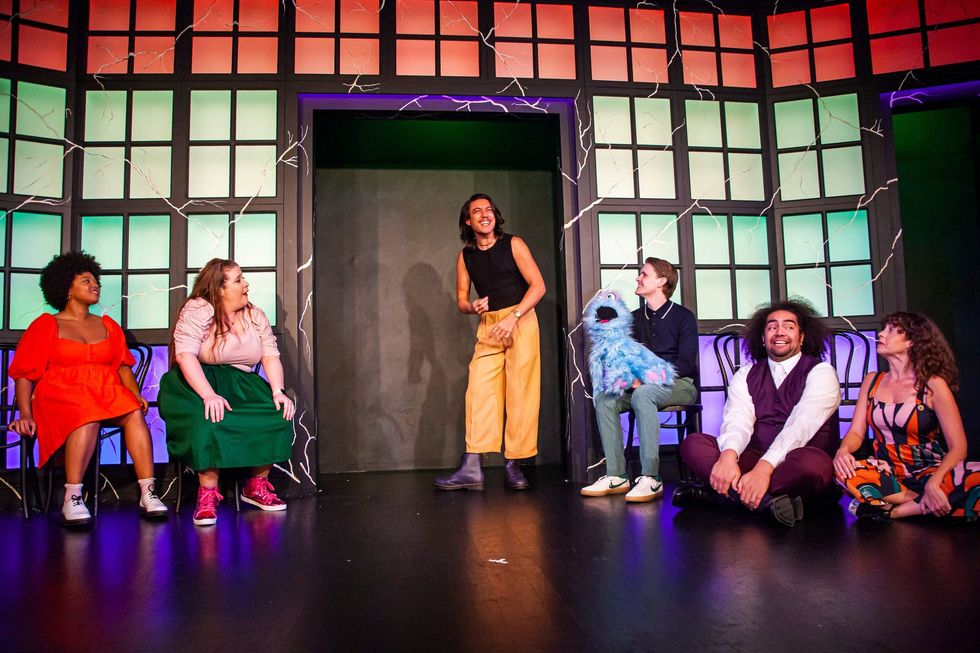 (L-R) Asia Martin, Mary Catherine Curran, Evan Mills, Adam Schreck, Jordan Savusa, Sarah Dell