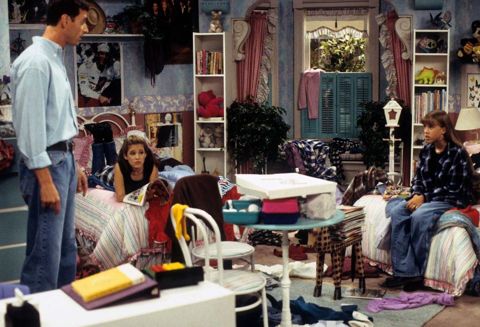 (L-R) Bob Saget, Marla Sokoloff, Jodie Sweetin appearing in the ABC tv series