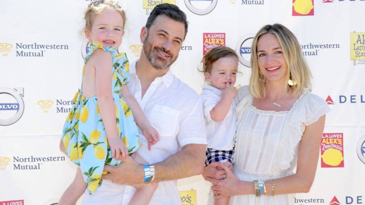 (L-R) Jane Kimmel, TV host Jimmy Kimmel, Billy Kimmel and Molly McNearney attend 2018 LA Loves Alex's Lemonade at UCLA Royce Quad on September 8, 2018 in Los Angeles, California.