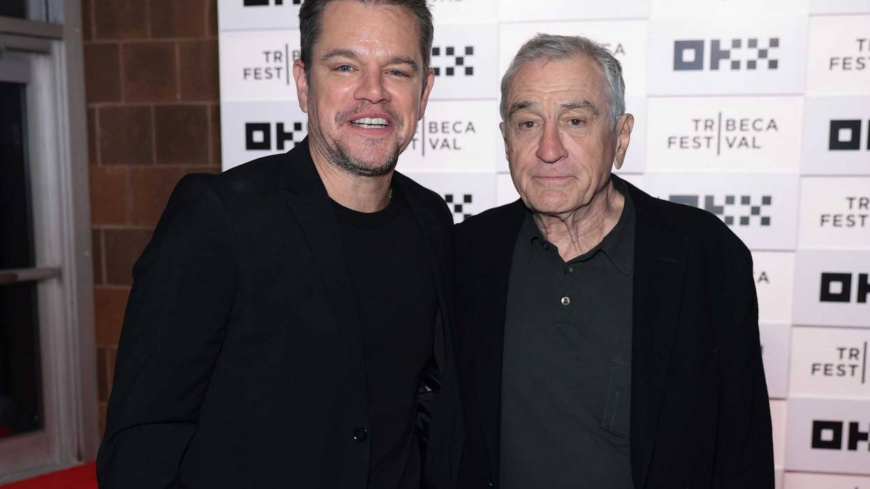 (L-R) Matt Damon and Robert De Niro attend the"Kiss The Future" Opening Night during the Tribeca Festival at BMCC Theater on June 07, 2023 in New York City.