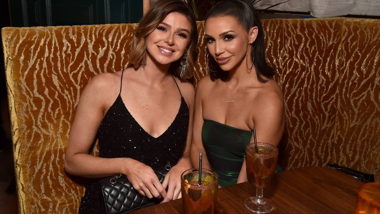(L-R) Raquel Leviss and Scheana Schay attend DailyMail.com and TMX opening celebration of Schwartz & Sandy's on July 19, 2022 in Los Angeles, California.