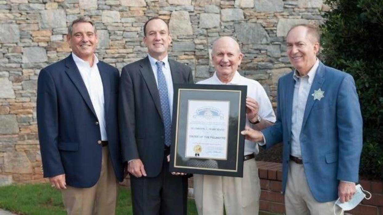 (L-R) Ross Turner; SC Senator, Bruce Bannister; SC House of Representatives, Seabrook Marchant, Greenville Mayor Knox White