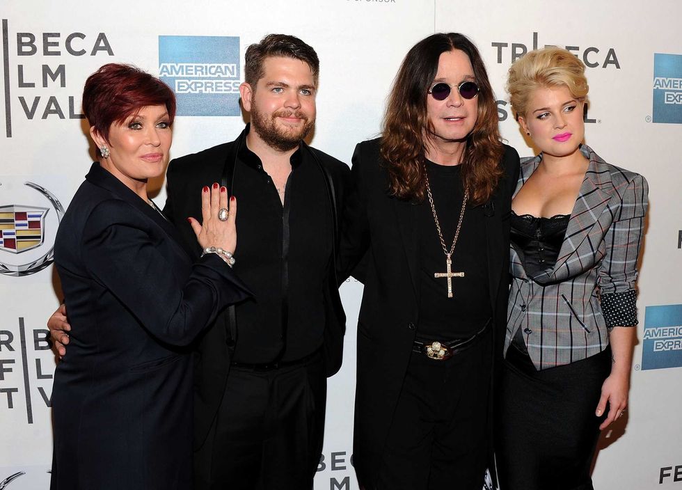 (L-R) Sharon Osbourne, Jack Osbourne, Ozzy Osbourne and Kelly Osbourne attend the premiere of "God Bless Ozzy Osbourne" during the 2011 Tribeca Film Festival at BMCC Tribeca PAC on April 24, 2011 in New York City.