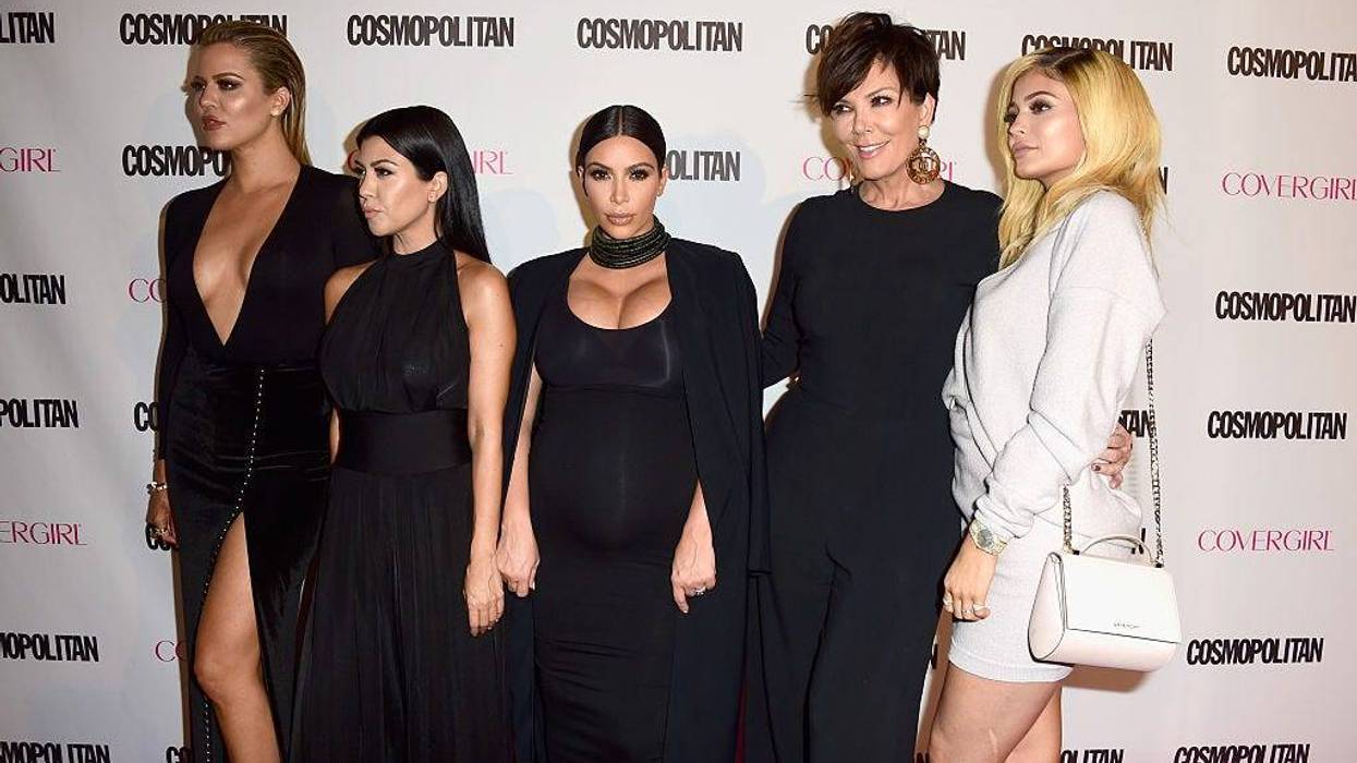 (L-R) TV personalities Khloe Kardashian, Kourtney Kardashian, Kim Kardashian, Kris Jenner and Kylie Jenner attend Cosmopolitan's 50th Birthday Celebration at Ysabel on October 12, 2015 in West Hollywood, California.