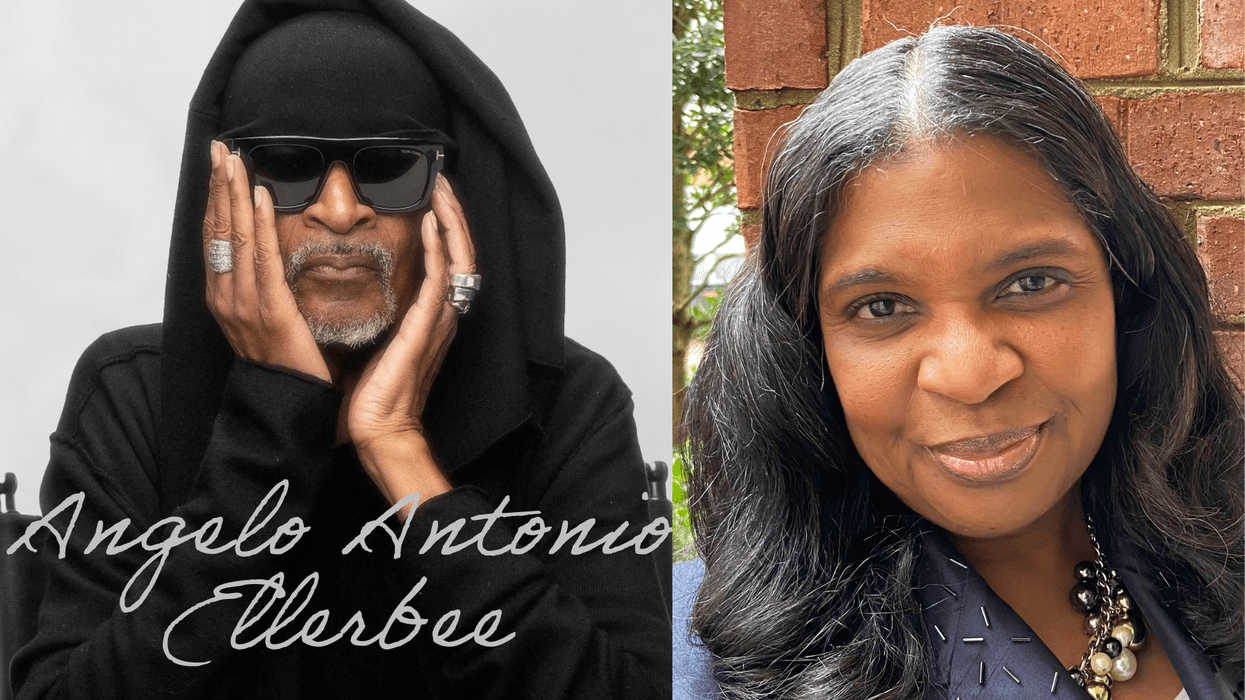 (L To R) "award-winning author, history maker, media guru, filmmaker, executive producer, manager, fashion designer" Angelo Antonio Ellerbee "MEDIA PROFESSIONAL, EDUCATOR, AUTHOR, AND ADVOCATE" Angela Greene