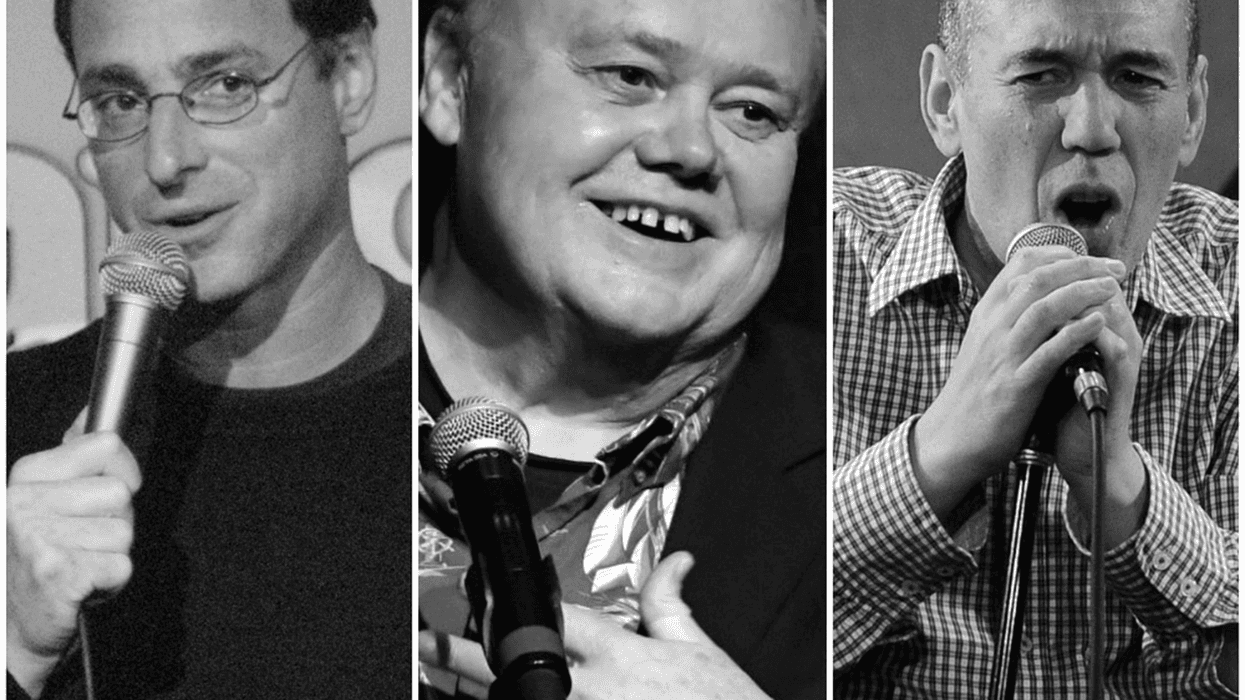 (L to R) Bob Saget, Louie Anderson and Gilbert Gottfried