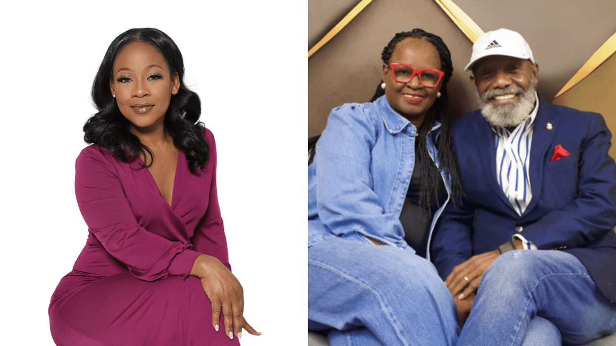 (L To R) "CEO of Empowered Women Empower" Diana Richardson Phillipus "Let's talk about it with the turner's" Host Rob and Vickie Turner