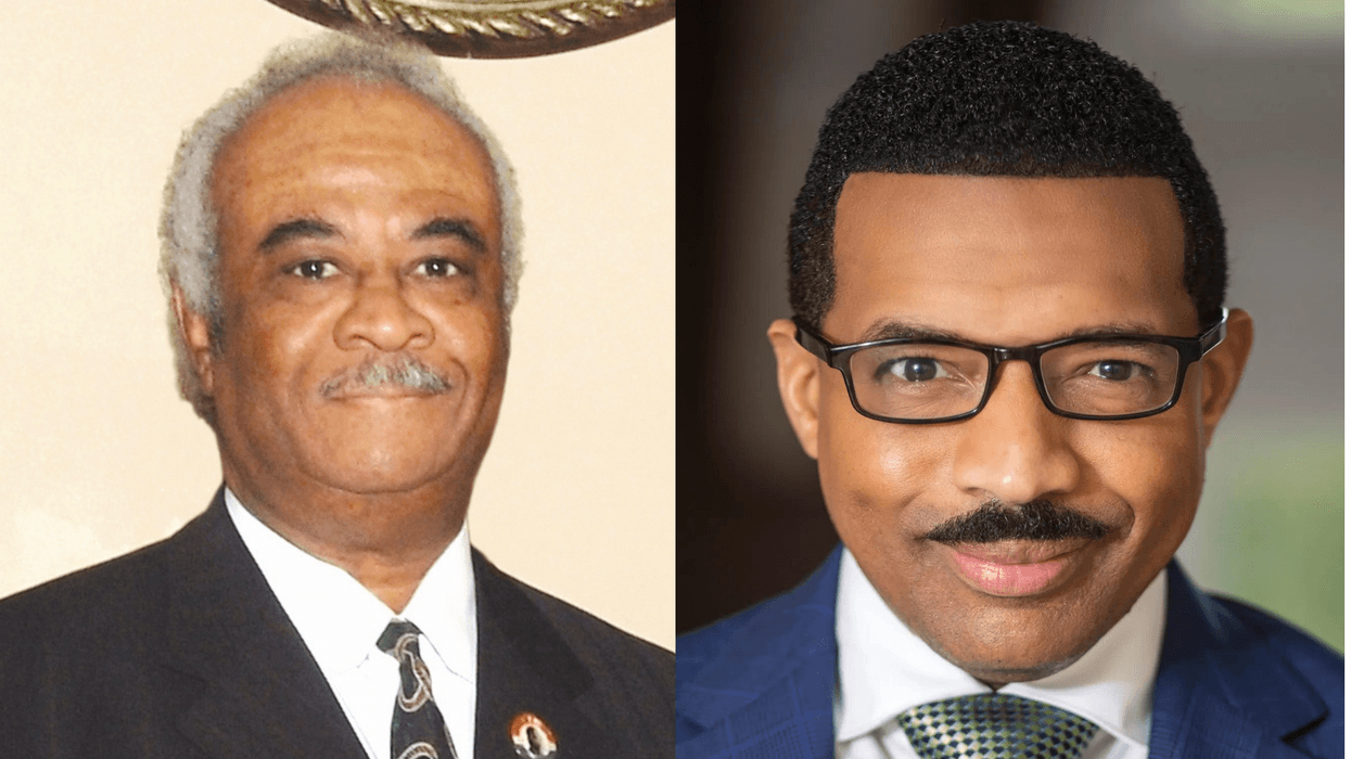(L To R) "Civil Rights Icon" Rep. Tyron brooks, "The Rashad Richey Morning Show" Host Dr. Rashad Richey