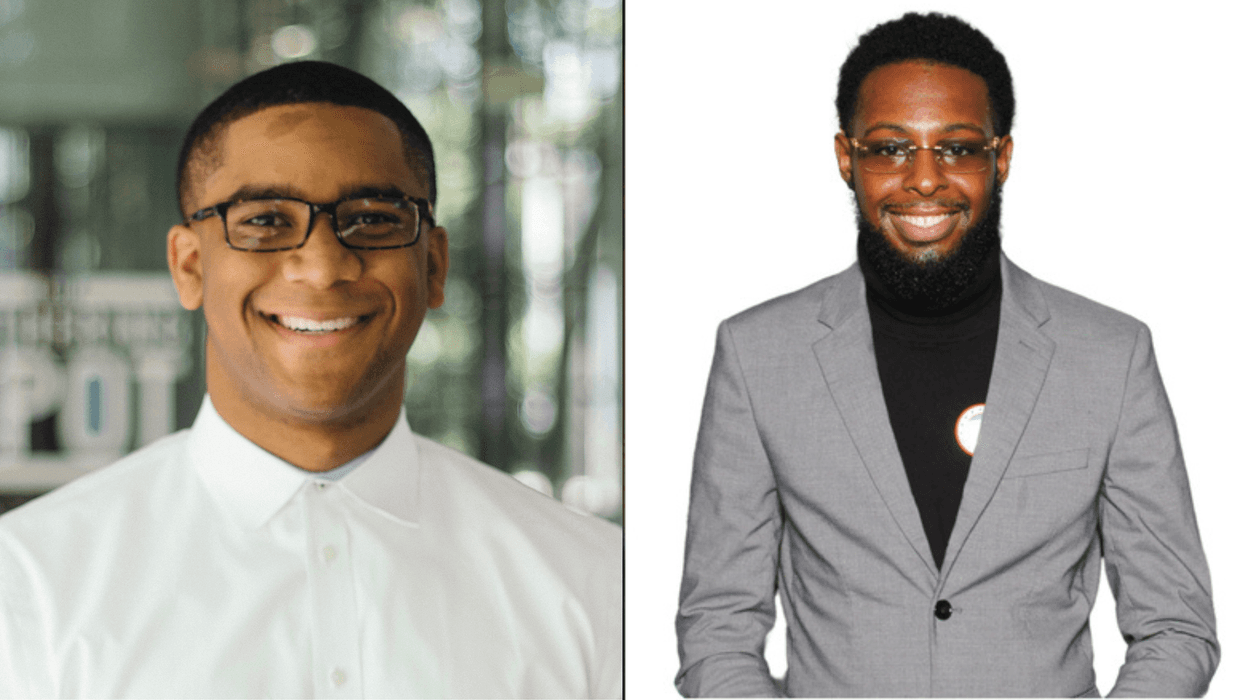 (L To R) "Co-founder and CEO of The Gathering Spot" Ryan Wilson "The WAOK Morning Show" executive producer Christopher Smith