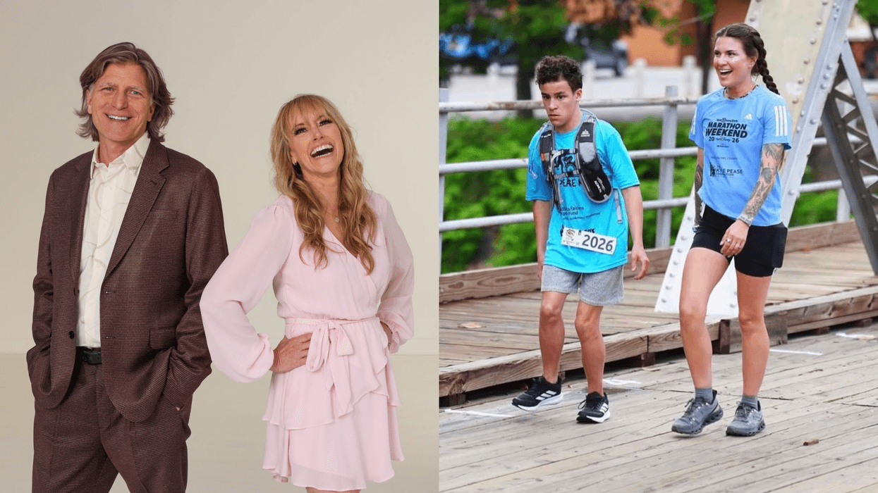 (L TO R ) (Feel Good Morning Show Host) Kevin & Taylor (adaptive athlete) Titus(Mother of four and distance runner) Danielle Brumfield