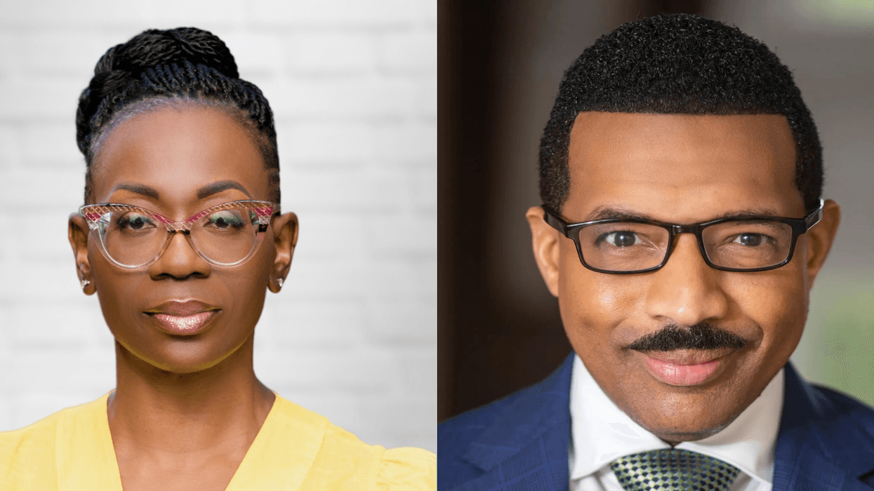 (L To R) "former Ohio State senator" Nina Turner "The Rashad Richey Morning Show" Host Dr. Rashad Richey