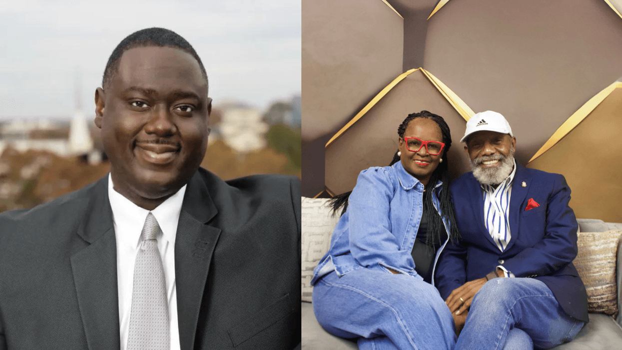 (L To R) "Founder and President of the Hicks Evaluation Group" Fred Hicks "Let's talk about it" Host The Turners