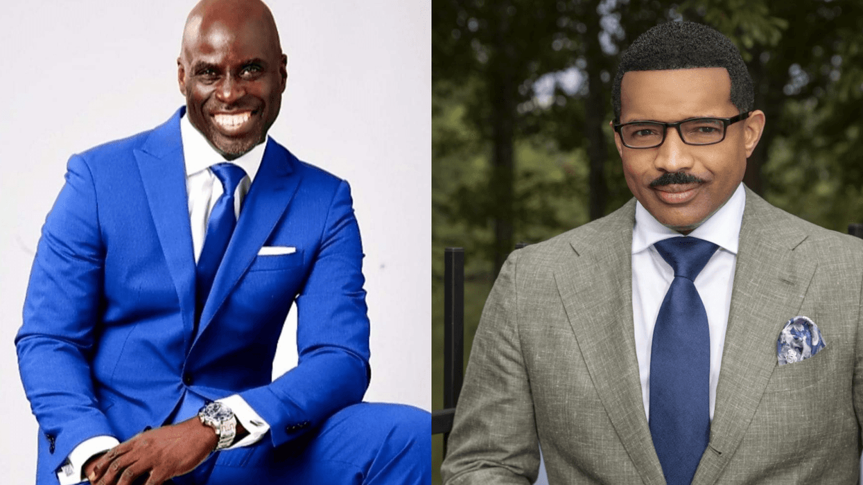(L To R) Hank Stewart, " The Rashad Richey Morning Show" Host Dr. Rashad Richey
