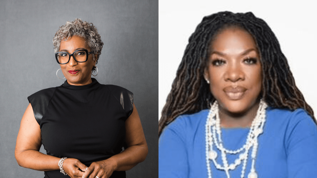 (L To R) "Healthy Hair Coach" Tracy J. Moss "The WAOK Morning Show" Dr. Dee Dawkins-Haigler