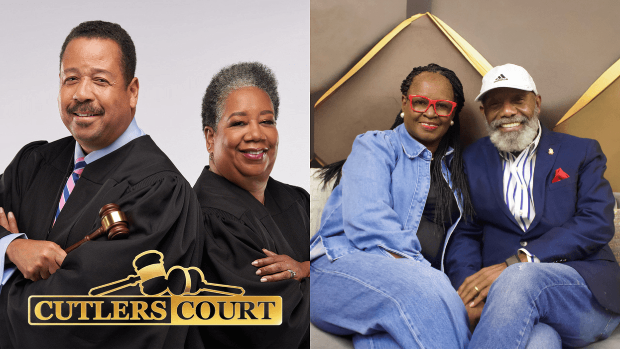 (L To R) "legal experts and trial attorneys" Dana and Keith Cutler "Lets talk about it" Host The Turners