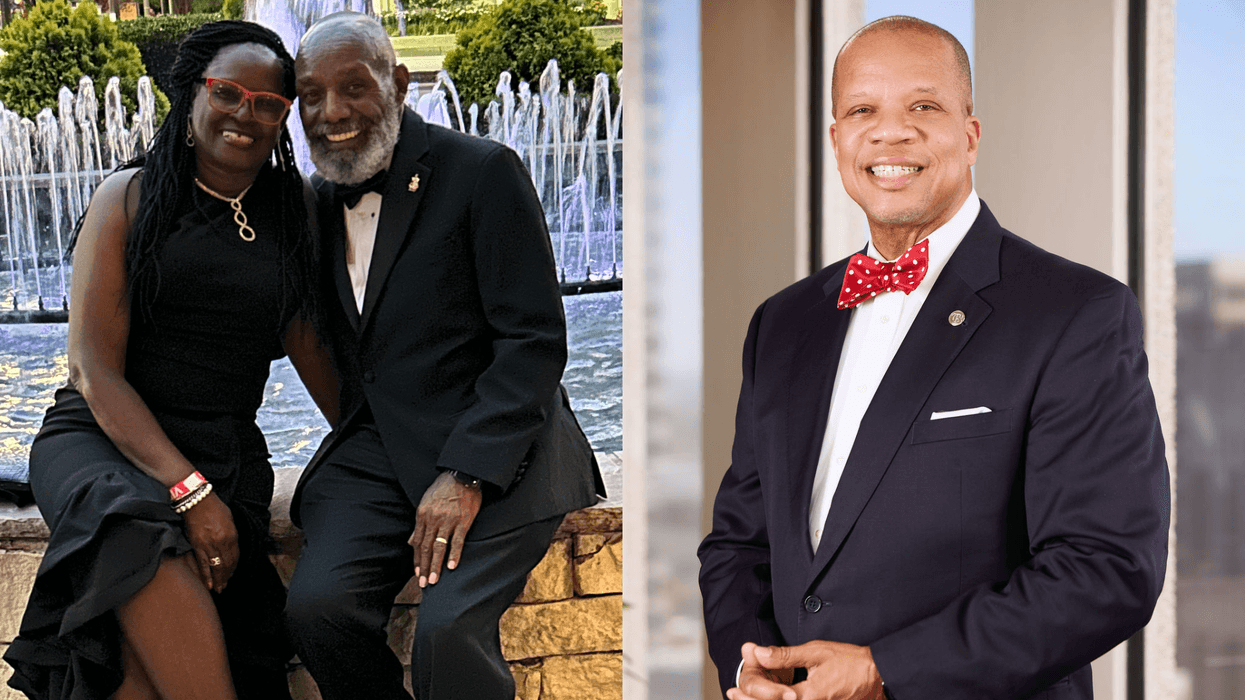 (L TO R) "Let's Talk About It W/ The Turners" Host The Turners "member of the Risk Management Association, Georgia and Community Bankers Association, Atlanta Business League, Union Missionary Baptist Church, and Kappa Alpha Psi Fraternity" Frederick “Fred” L. Daniels, Jr.