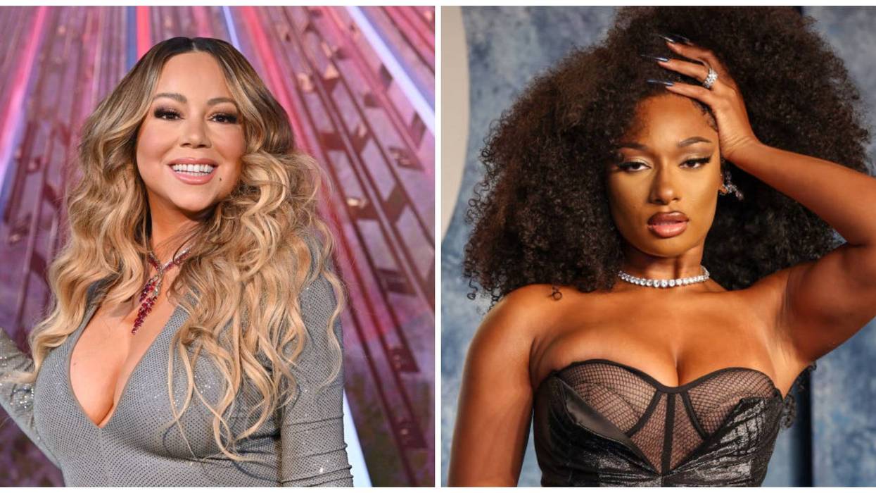 (L to R) Mariah Carey and Megan Thee Stallion will headline this year's LA Pride in the Park in June.