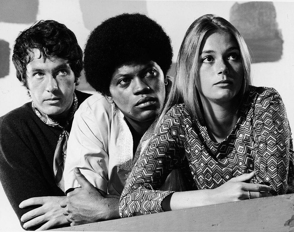 (L-to-R) Michael Cole, Clarence Williams III and Peggy Lipton in the television series,