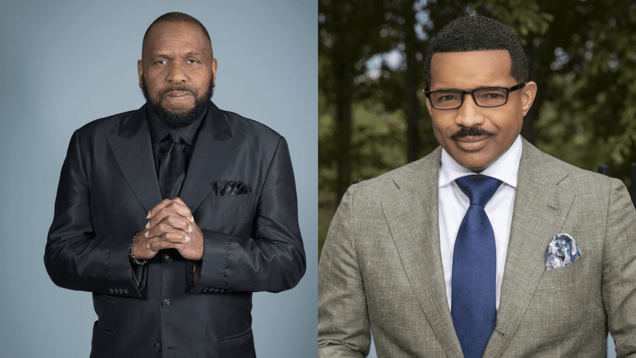 (L TO R) "Minister" Dr. Robbi Warren "The Rashad Richey Morning Show" Host Dr. Rashad Richey