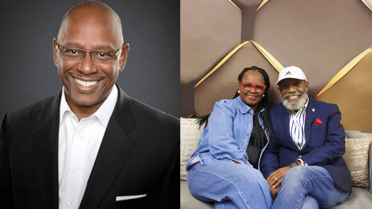 (L To R) "public servant, thought leader, and author of "In Defense of Public Service" Dr. cedric alexander "Let's Talk About it" Host The Turners