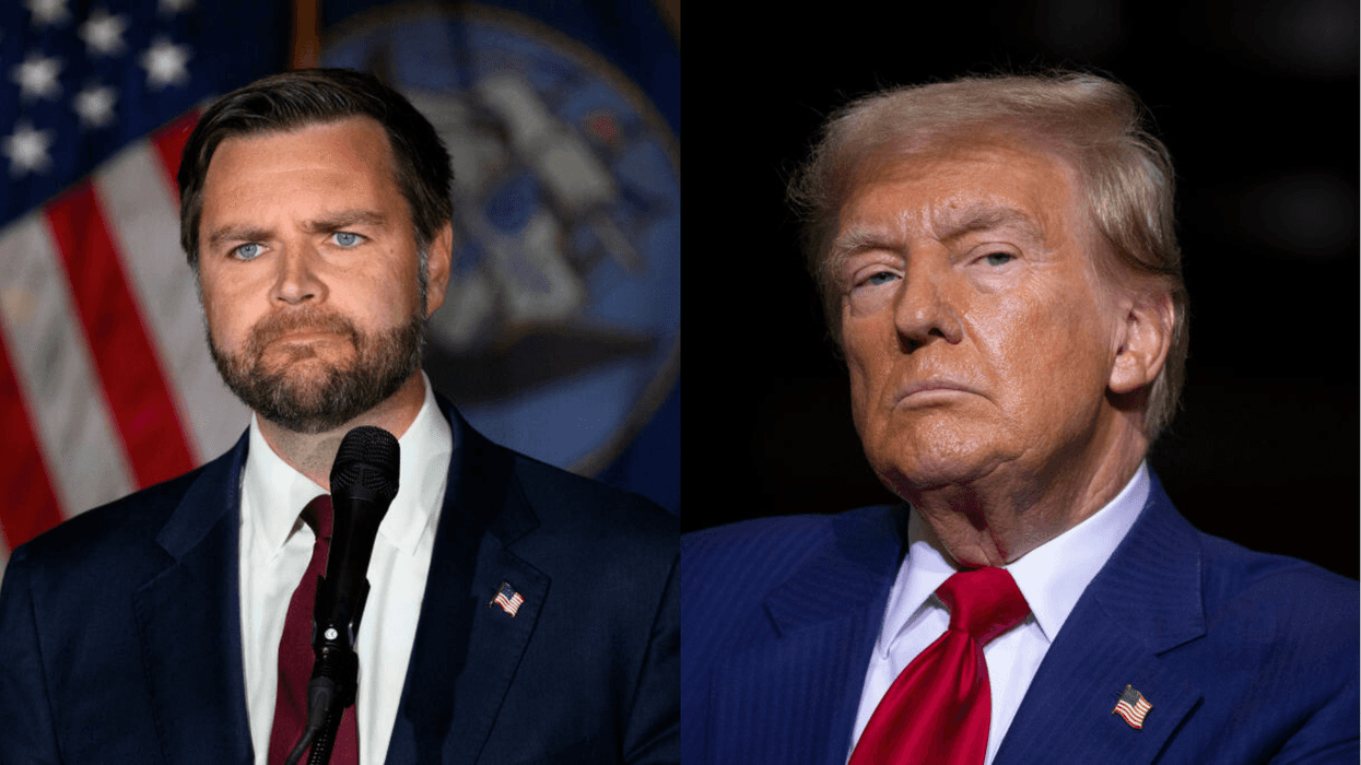(L To R) "Republican Vice President Pick" JD Vance "Republican Presidential Pick" Donald Trump