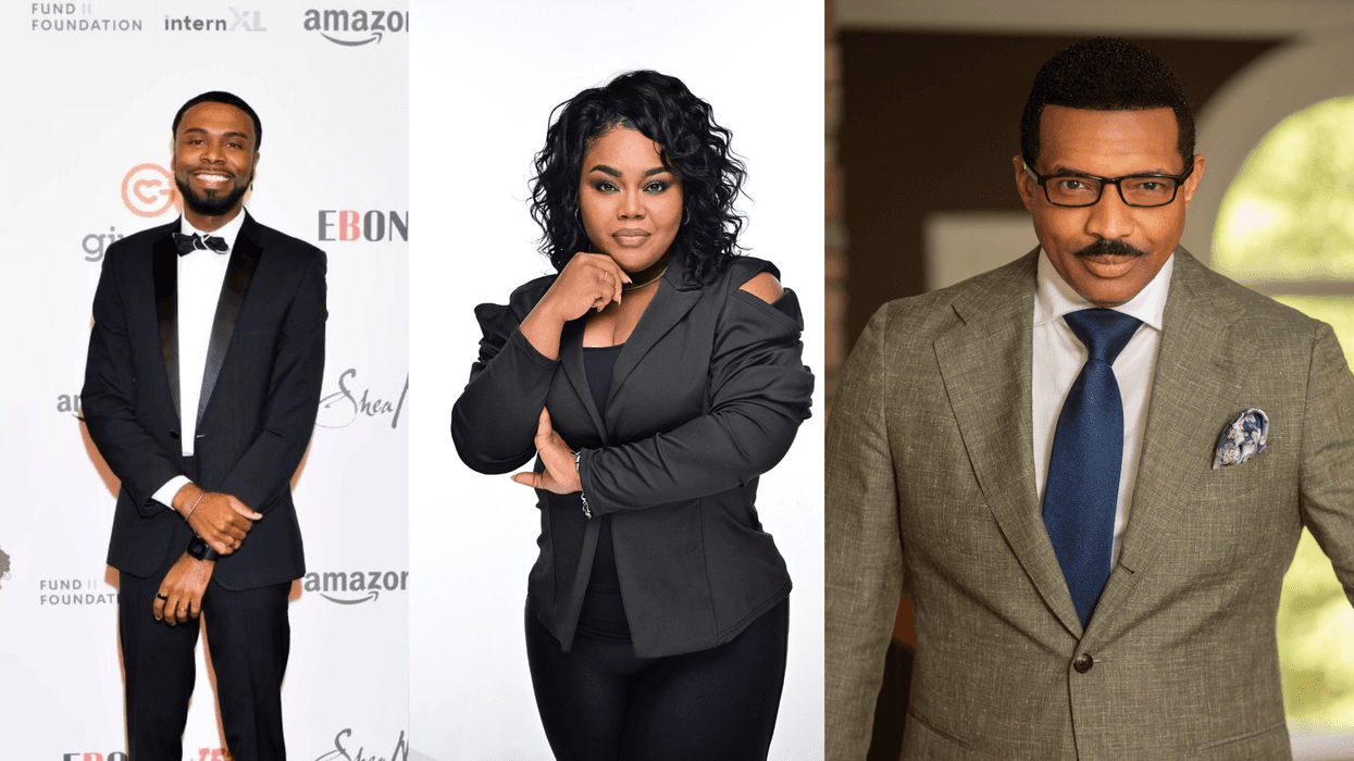 (L To R) "Secretary of the Board Black Lives Matter Global Network" Shalomyah Bowers "Chairwoman of the Board Black Lives Matter Global Network" Cicley Gay "The Rashad Richey Morning Show" Host Dr. Rashad Richey