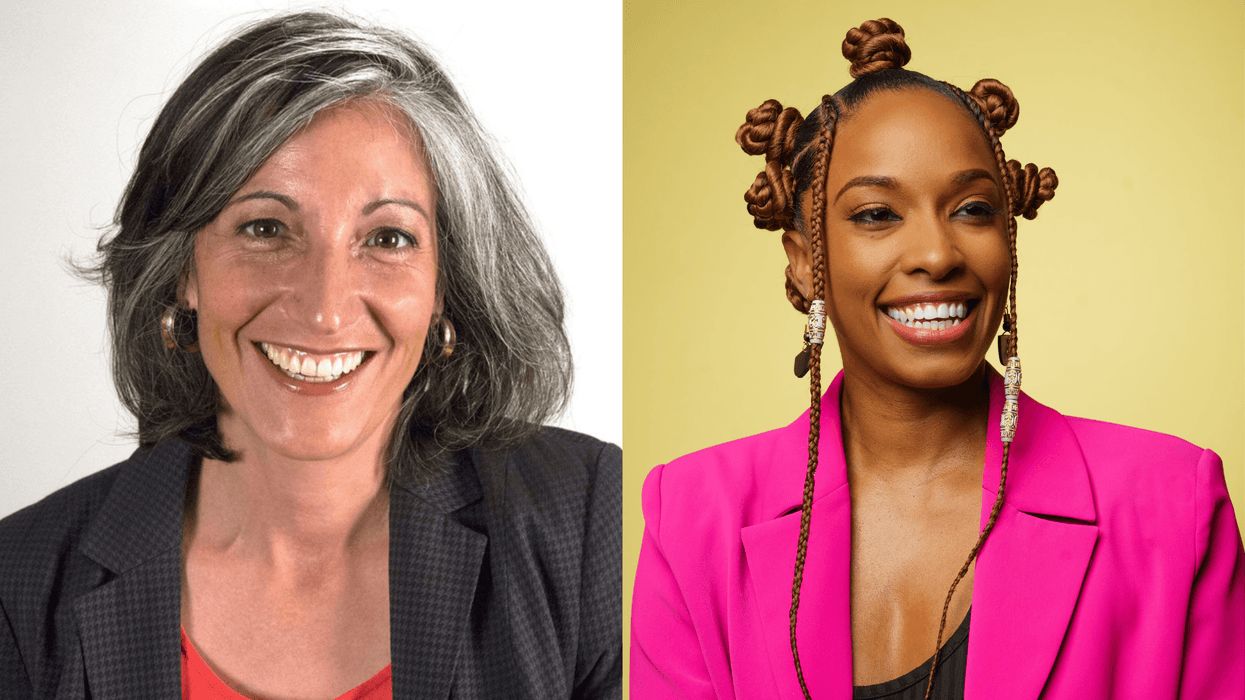 (L to R) "Senior Editor - Food & Dining of the Atlanta Journal-Constitution" Ligaya Figueras "Owner of new Caribbean restaurant J’ouvert in Uptown Atlanta" Tasha Cyril