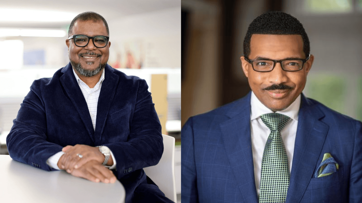 (L To R) "The Atlanta Journal-Constitution's Editor-in-Chief" Leroy Chapman Jr. "The Rashad Richey Morning Show" Dr. Rashad Richey