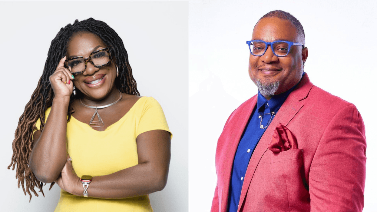 (L TO R) "Wake Up With Dee Morning Show" Host Dr. Dee Dawkins Haigler, "award-winning journalist, writer, preacher, and thought leader." Rev. Mashaun D. Simon