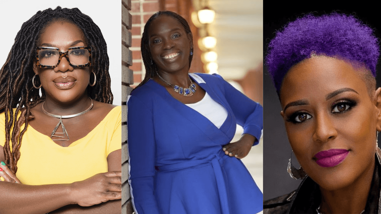 (L TO R) "Wake Up With Dee Morning Show Host" Dr. Dee Dawkins Haigler "CEO of Chit Chat Communications" Carla Morrison "Executive creative strategist and entrepreneur" Tia Jakes