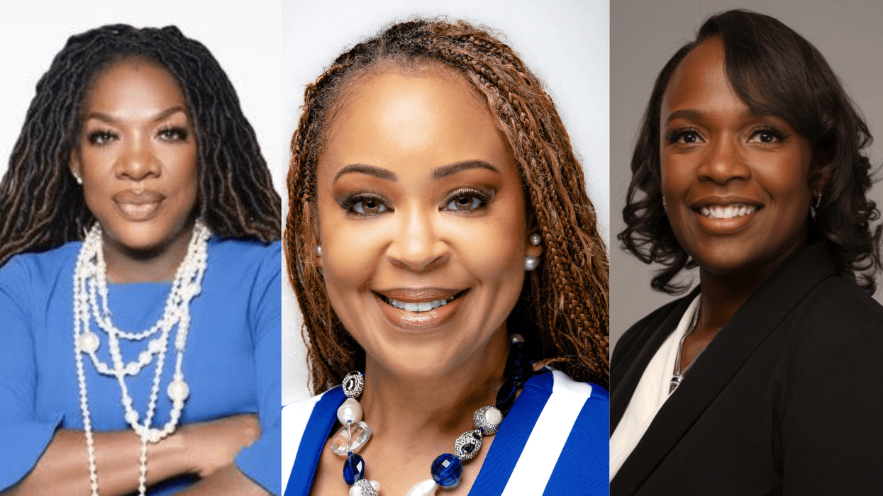 (L TO R) "Wake Up With Dee Morning Show Host" Dr. Dee Dawkins Haigler "Chapter president" Michelle Langham-Robinson "neonatologist" Dr Karen Dudley