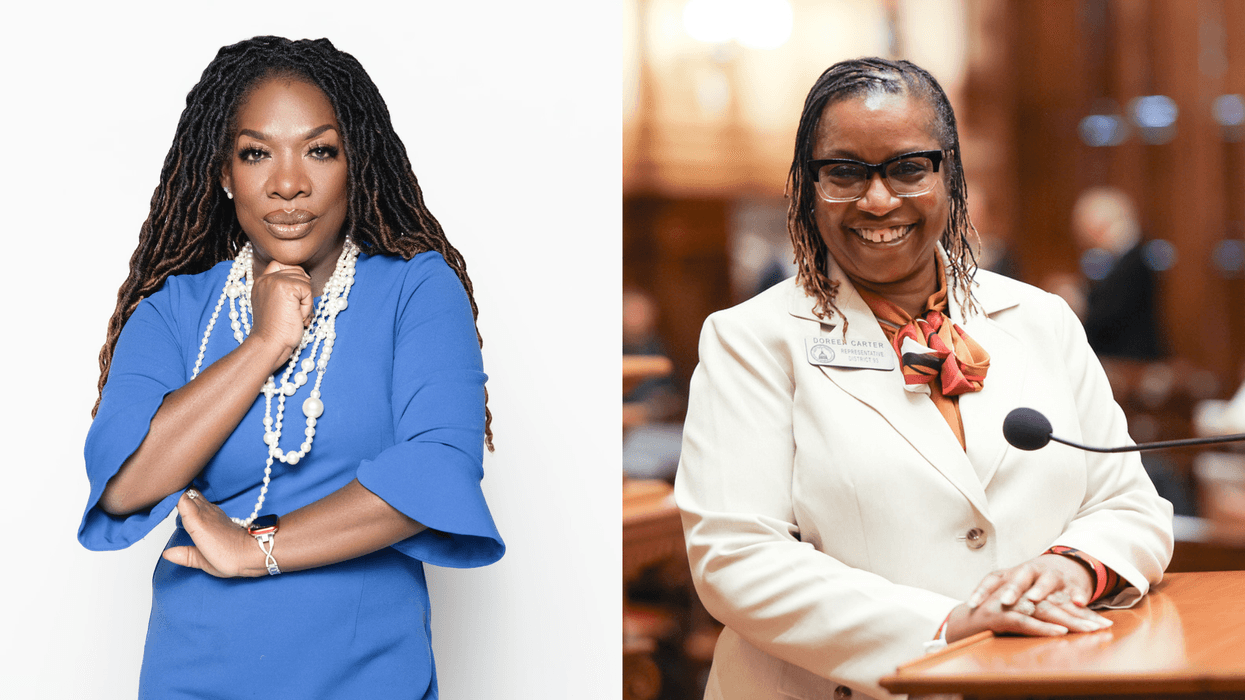 (L TO R) "Wake Up With Dee Morning Show Host" Dr. Dee Dawkins Haigler "Georgia State Representative serving House District 93" Doreen Carter