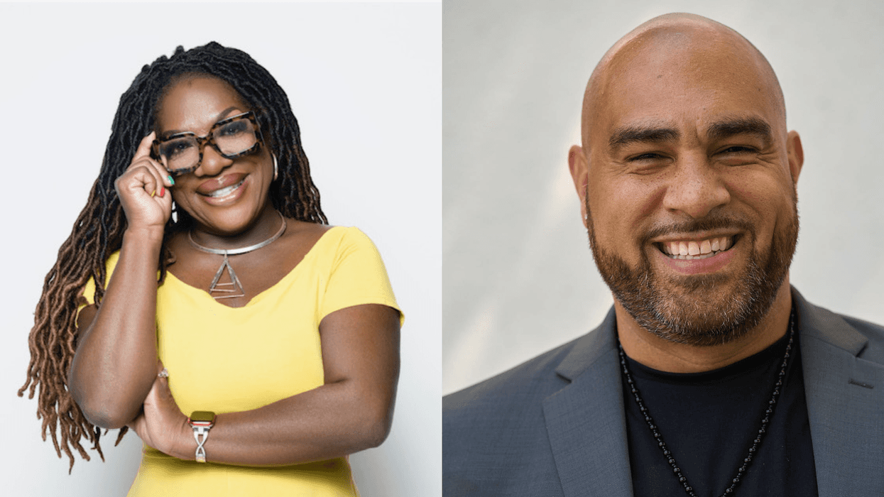 (L TO R) "Wake Up With Dee Morning Show" Host Dr. Dee Dawkins Haigler "nationally recognized physician, public health leader, and HIV expert" David J. Malebranche, MD, MPH