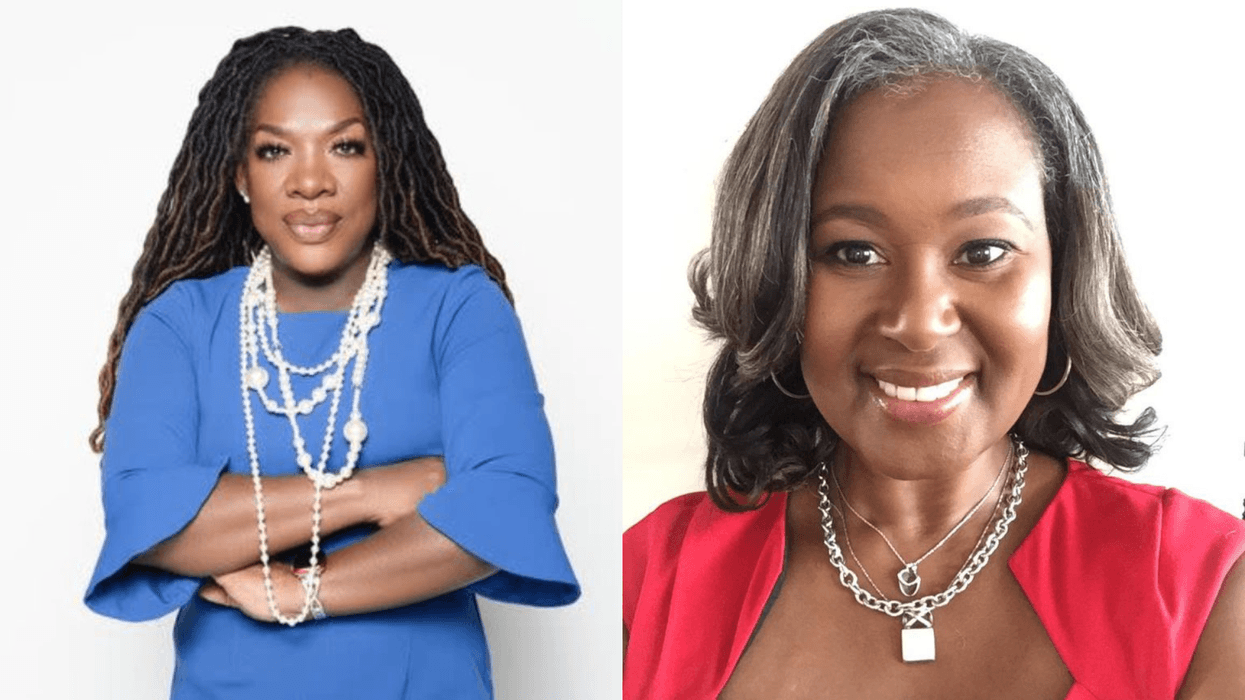 (L TO R) "Wake Up With Dee Morning Show" Host Dr. Dee Dawkins Haigler "Owner of J. Hood & Associates and co-founder of the Black Star Network" Dr. Jacquie Hood Martin