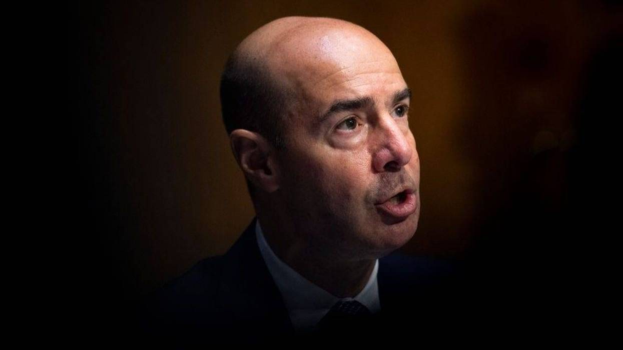 Labor Secretary Eugene Scalia testifies during a hearing on COVID-19/Unemployment Insurance