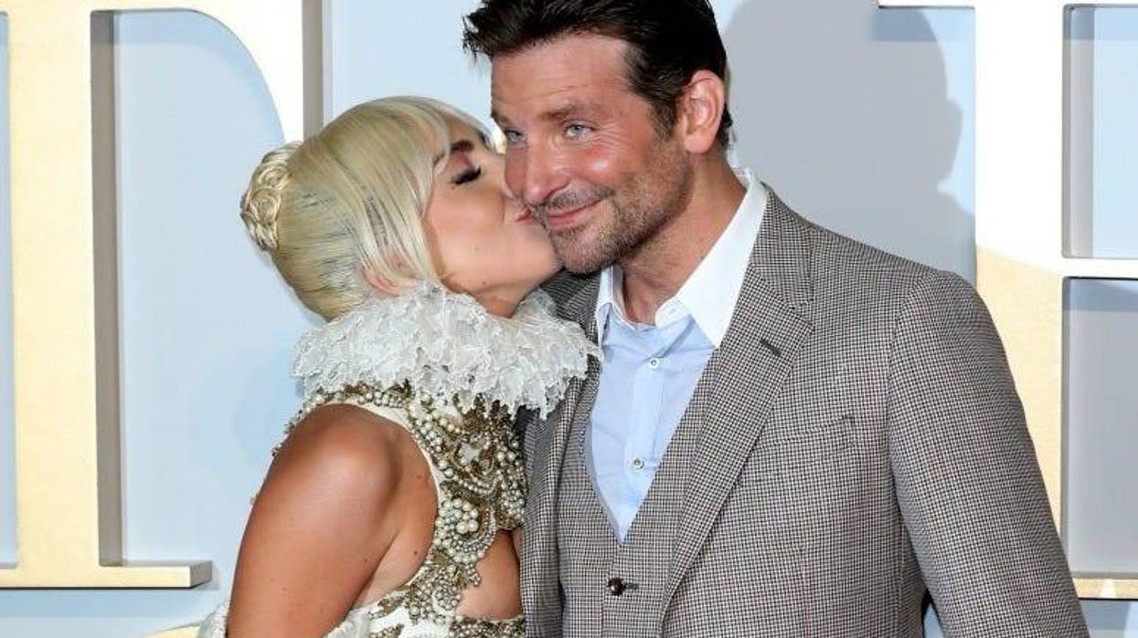 Lady Gaga and Bradley Cooper attend the UK premiere of 'A Star Is Born'