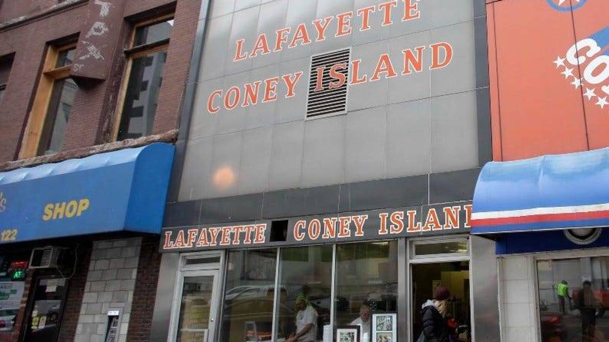 Lafayette coney island in Detroit
