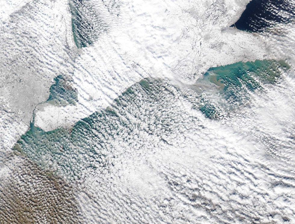 Lake Erie ice cover Feb 3, 2023