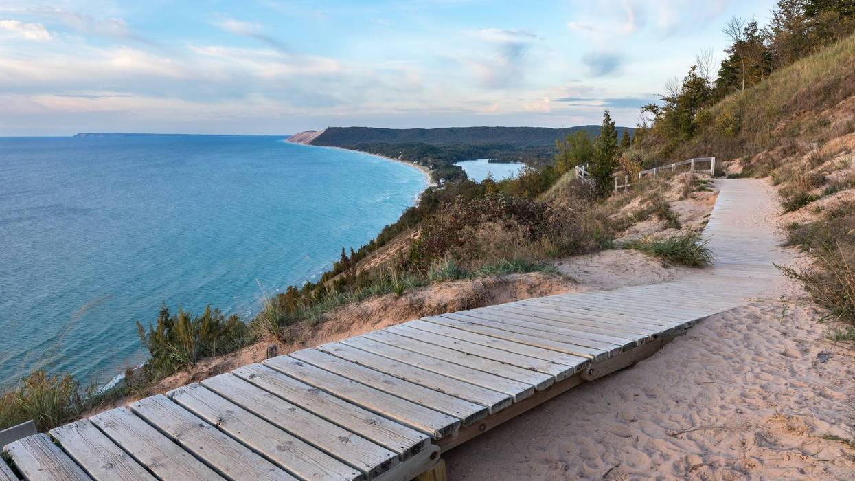 Lake Michigan Overlook at Sleeping Bear Dunes